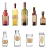 Etiquettes en papier kraft - stickers pots / bougies / bouteilles - 300 pièces