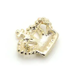 Krystal krone broche