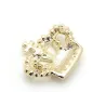 Krystal krone broche