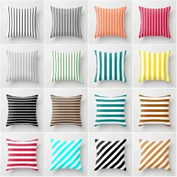 Fodera per cuscino decorativo - strisce colorate - 45 * 45 cm
