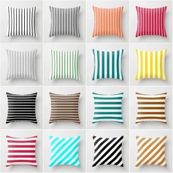 Koristeellinen tyynynpäällinen - värikkäät raidat - 45 * 45 cm