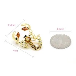 Crystal scorpion broochBrooches