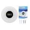 2 en 1 - capteur combo monoxyde de carbone / fumée - écran LCD - avec avertissement LED / sonore