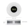 2 in 1 - hiilimonoksidi/savu-yhdistelmäanturi - LCD-näyttö - LED-/äänivaroituksella