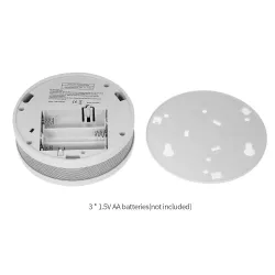 2 en 1 - capteur combo monoxyde de carbone / fumée - écran LCD - avec avertissement LED / sonore
