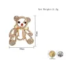 Krystal julebamse - broche