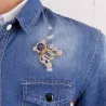 Krystal julebamse - broche