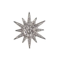 broche de estrela de cristal