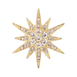 Spilla stella di cristallo