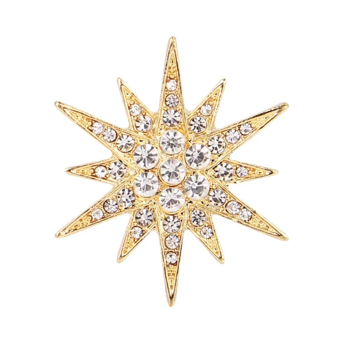 broche de estrela de cristal