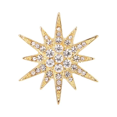 Broche étoile en cristal