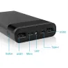 Virtapankki - pikalataus - 6 * 18650 akkulaatikko - 20000mAh USB tyyppi C - 5V