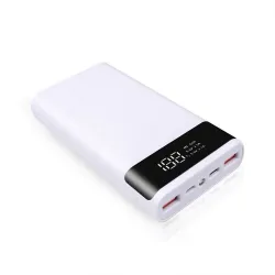 Powerbank - hurtiglading - 6 * 18650 batteriboks - 20000mAh USB type C - 5V