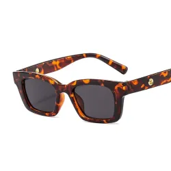 Quadratische Vintage-Sonnenbrille - Unisex