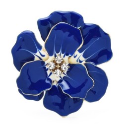 BrochesGran flor de esmalte con cristales - broche elegante