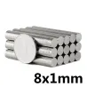 N35 - neodymium magnet - strong round disc - 8mm * 1mmN35