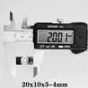 N35 - neodymmagnet - sterk blokk - 20mm * 10mm * 3mm - med 4 mm hull