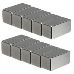 N35N35 - imán de neodimio - bloque rectangular resistente - 20 mm * 10 mm * 10 mm