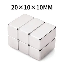N35 - neodymmagnet - stærk rektangulær blok - 20mm * 10mm * 10mm