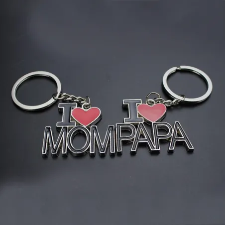 J'aime maman - J'aime papa - porte-clés