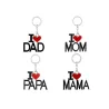 J'aime maman - J'aime papa - porte-clés