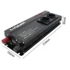 6000W - DC 12V/24V do AC 220V - wyświetlacz LED - przetwornica samochodowa - konwerter - ładowarka - transformatorKonwertery