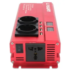 6000W - DC 12V/24V do AC 220V - wyświetlacz LED - przetwornica samochodowa - konwerter - ładowarka - transformatorKonwertery