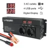 6000W - DC 12V/24V do AC 220V - wyświetlacz LED - przetwornica samochodowa - konwerter - ładowarka - transformatorKonwertery
