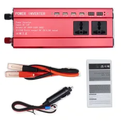 6000W - DC 12V/24V do AC 220V - wyświetlacz LED - przetwornica samochodowa - konwerter - ładowarka - transformatorKonwertery
