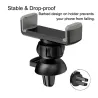 Support universel pour téléphone de voiture - réglable à 360 degrés - monté sur grille d'aération