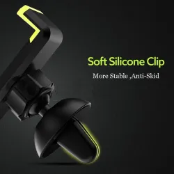 Support universel pour téléphone de voiture - réglable à 360 degrés - monté sur grille d'aération