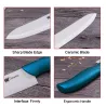 Couteaux en céramique avec couvercles / éplucheur - ensemble de 4 pièces