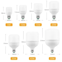 Żarówka LED - energooszczędna - E27 - 220V - 5W - 50WE27