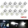 T10 - 3030 - 2SMD - 12V - LED - billampa - vit - 10 st