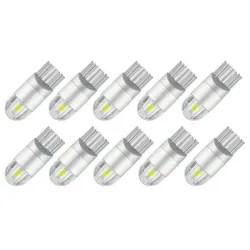 T10 - 3030 - 2SMD - 12V - LED - billyspære - hvit - 10 stk.