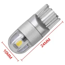 T10 - 3030 - 2SMD - 12V - LED - żarówka samochodowa - biała - 10 piecesT10