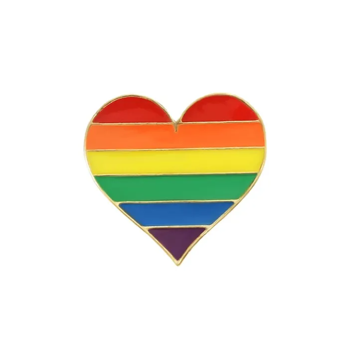 LGBT / rainbow design pin - broche
