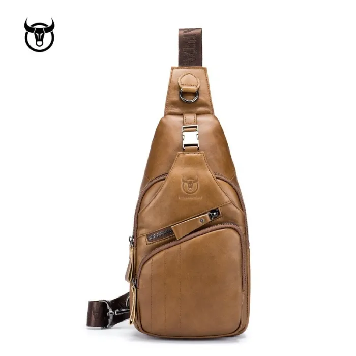 Multifunktionsryggsäck - crossbody-väska i läder