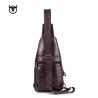Multifunktionsryggsäck - crossbody-väska i läder