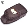 Multifunktionsryggsäck - crossbody-väska i läder