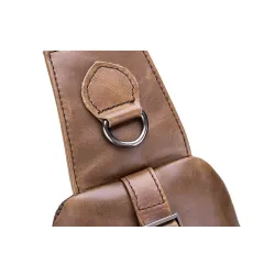 Multifunktionsryggsäck - crossbody-väska i läder