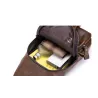Multifunktionsryggsäck - crossbody-väska i läder