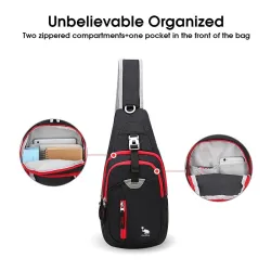 Multifunctionele schoudertas - nylon rugzakRugzakken