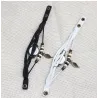 Mehrschichtiges Vintage-Armband - mit Quarzuhr - Perlen / Blatt