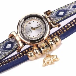 PulseraPulsera multicapa - con reloj / pedrería / elefante