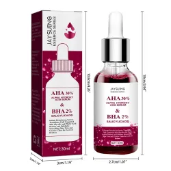 Ansiktsserum - fruktsyreessens - AHA - BHA - aknebehandling - bleking - 30ml