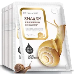 Snail essence kasvonaamio - kosteuttava - öljynhallinta - aknehoito - 5 kpl