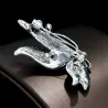 broche de borboleta de cristal