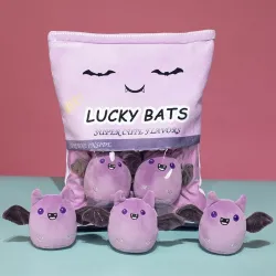 Cuscino imbottito - con 5 piccoli pipistrelli