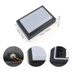 Moderne LED utelys - veggmontert - med bevegelsessensor - IP65 vanntett - 24W